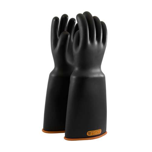 0159-4-18 Class 4 Rubber Insulating Glove with Bell Cuff - 18"