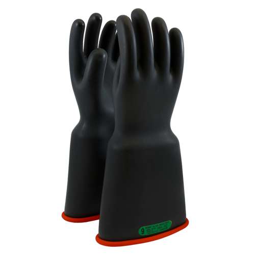 0161-3-16 NOVAX INSULATING GLOVE, CLASS 3, 16 IN., BLK./RED, BELL CUFF