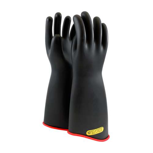 0162-2-18 Class 2 Rubber Insulating Glove with Contour Cuff - 18"