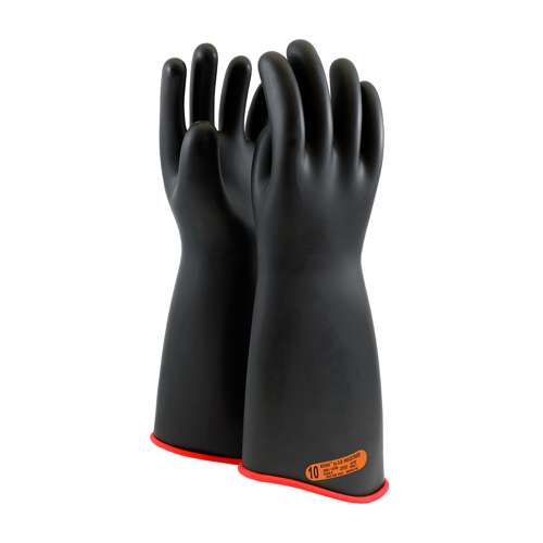 0162-4-18 Class 4 Rubber Insulating Glove with Contour Cuff - 18"