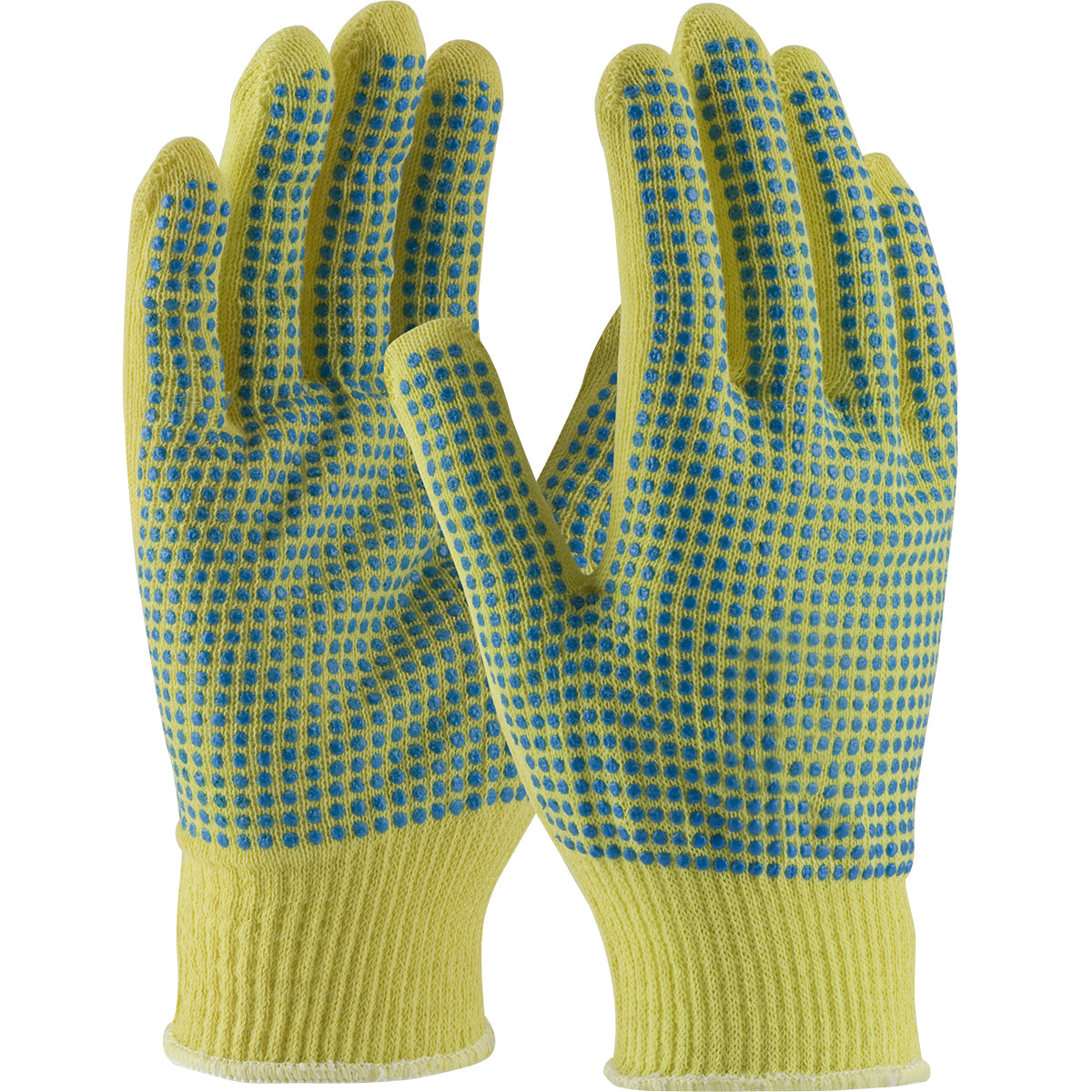 08-K200PDD Seamless Knit DuPont™ Kevlar® Glove with Double-Sided PVC Dot Grip - Light Weight