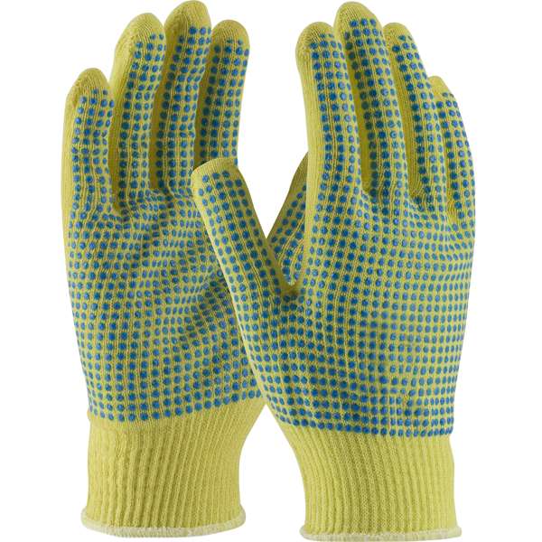 08-K200PDD Seamless Knit DuPont™ Kevlar® Glove with Double-Sided PVC Dot Grip - Light Weight