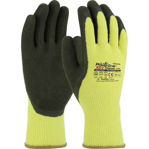 09-K1350 Seamless Knit DuPont™ Kevlar® / Acrylic Glove with Latex Coated MicroFinish Grip on Palm & Fingers