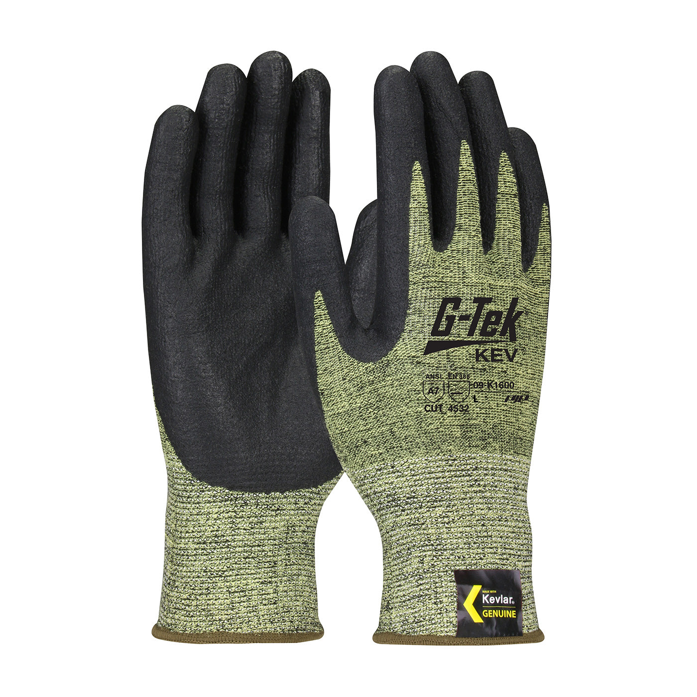 09-K1600 Seamless Knit DuPont™ Kevlar® Blended Glove with Foam Nitrile Coating on Palm & Fingers