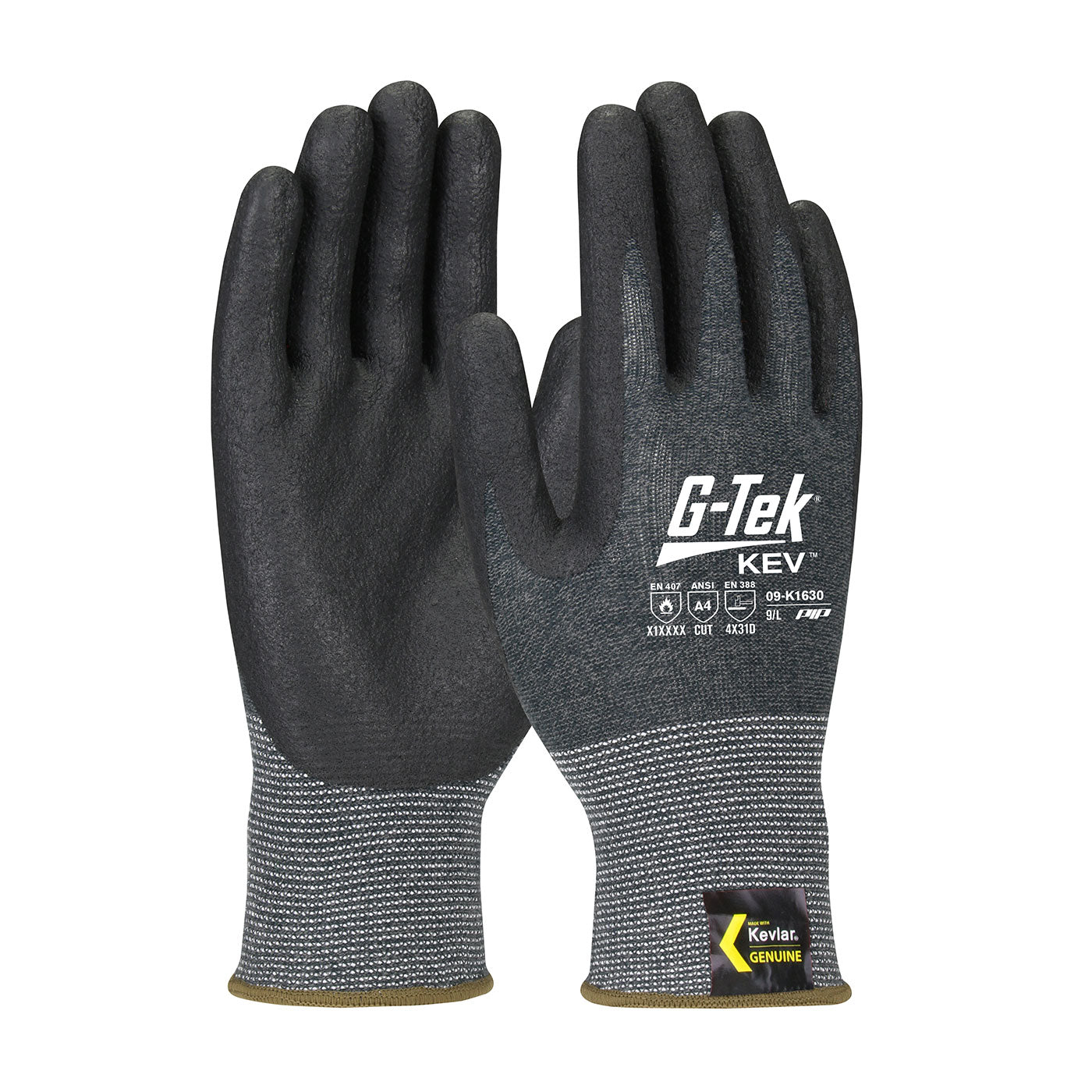 Seamless Knit DuPont™ Kevlar® Blended Glove with Nitrile Coated Foam Grip on Palm & Fingers