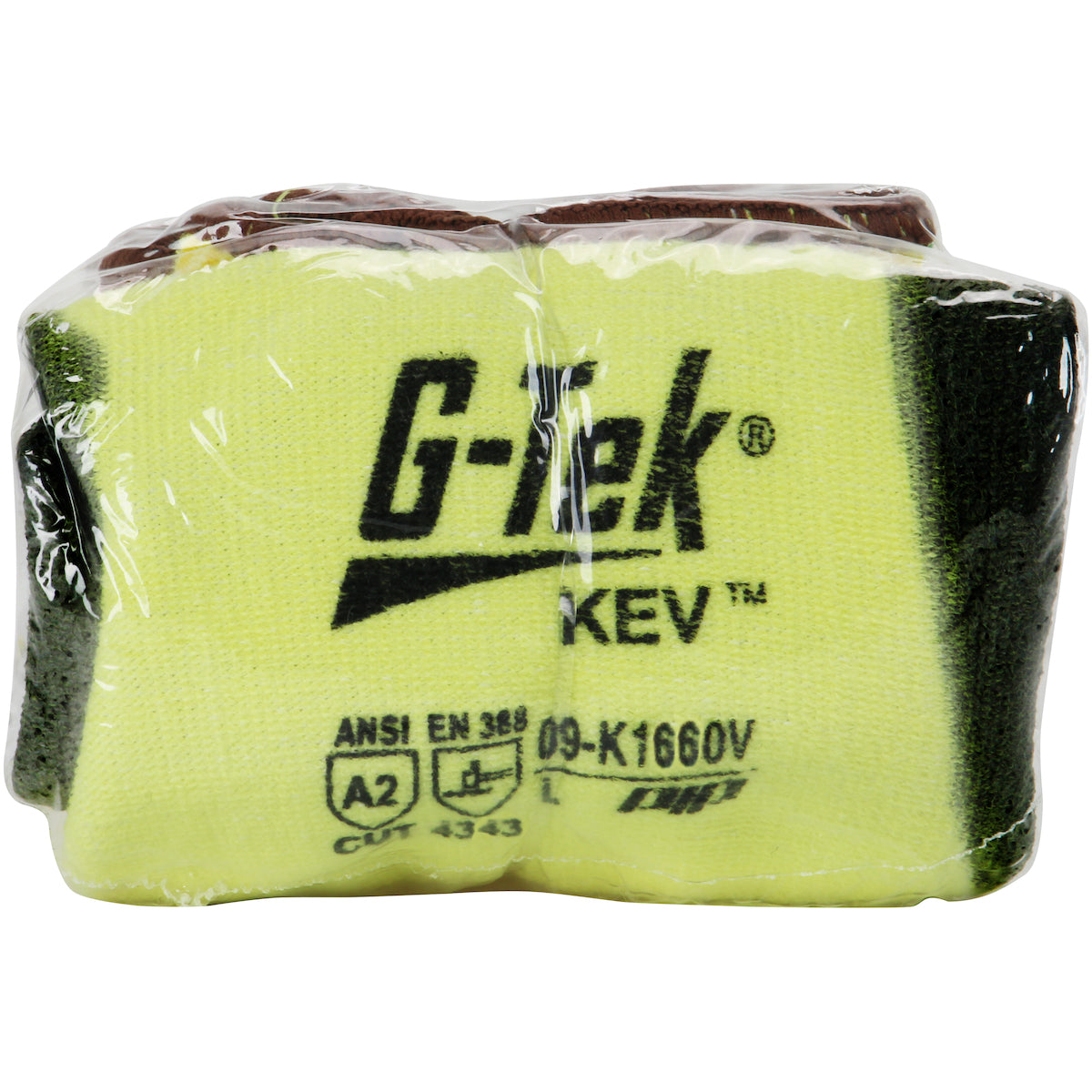 09-K1660V Seamless Knit DuPont™ Kevlar® Glove with Double-Dip Nitrile Coated MicroSurface Grip on Palm & Fingers - Vend-Ready