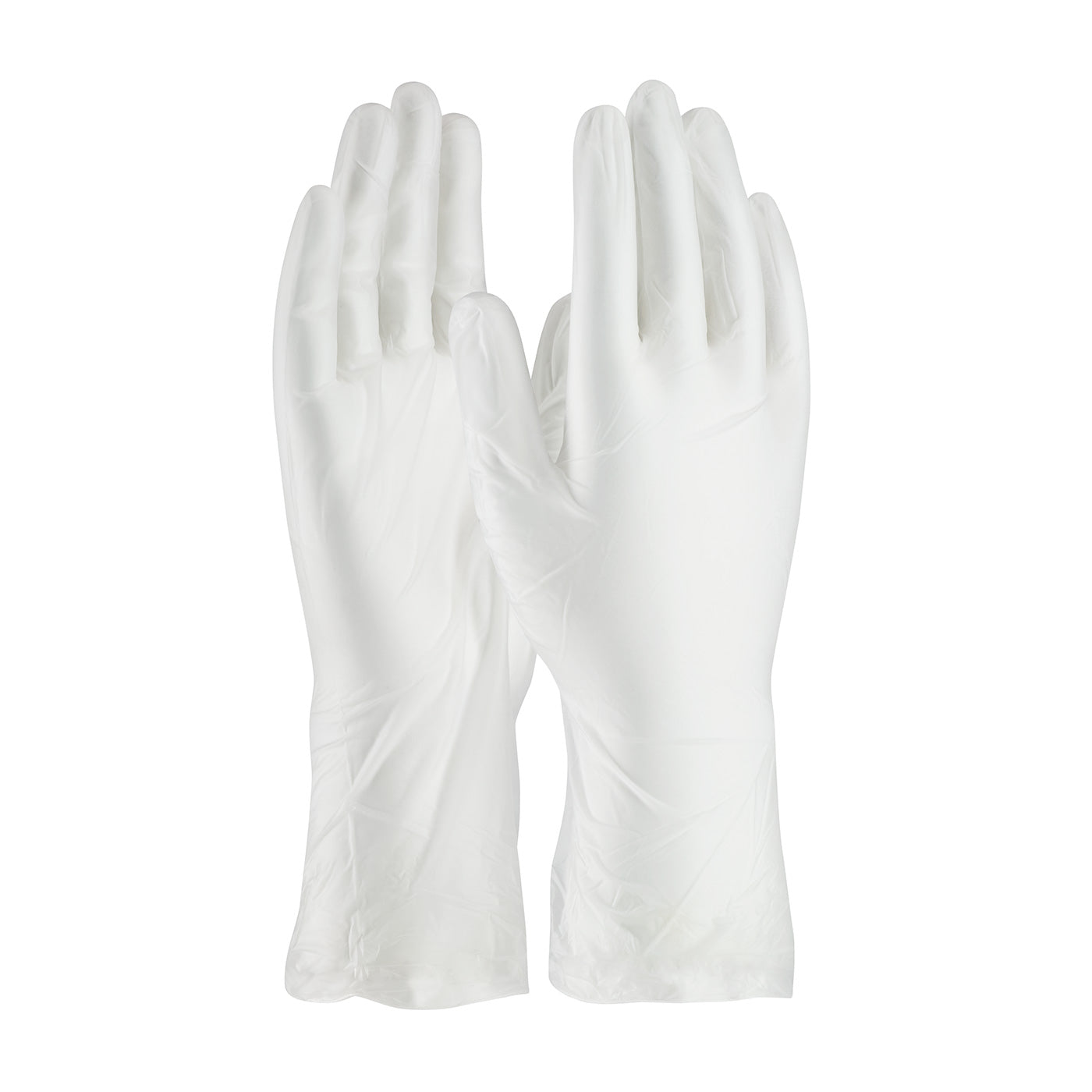 Single Use Class 100 Cleanroom Vinyl Glove with Finger Textured Grip - 12"