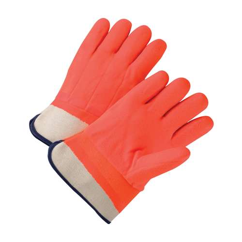 1017ORF PVC Dipped Glove with Jersey Liner and Rough Finish - Insulated & Waterproof
