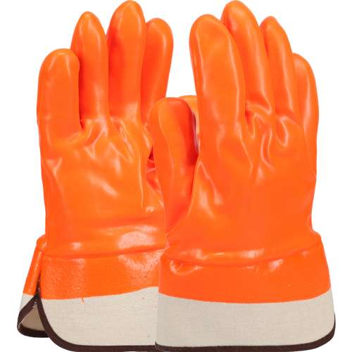 1017OR PVC Dipped Glove with Jersey Liner and Smooth Finish - Insulated & Waterproof