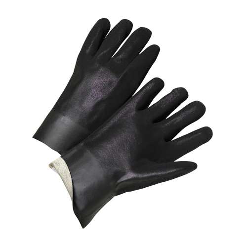 1017RF PVC Dipped Glove with Interlock Liner and Rough Sandy Finish  -  10" Length