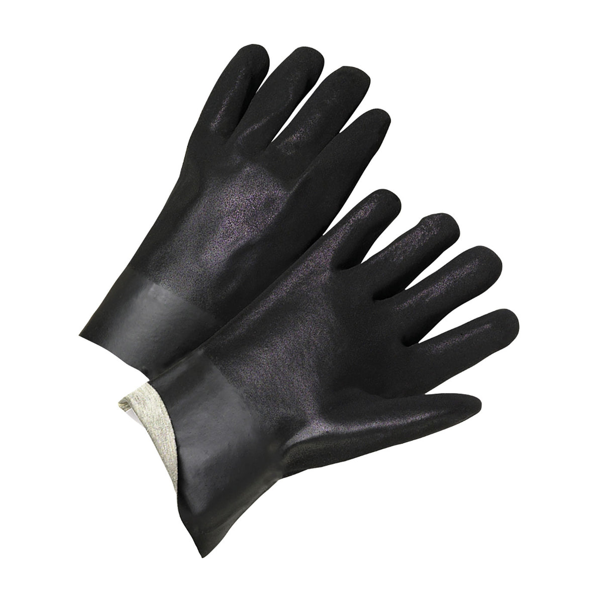 Sandy Ruff 1017RF PVC Dipped Glove with Interlock Liner and Rough Sandy Finish ...