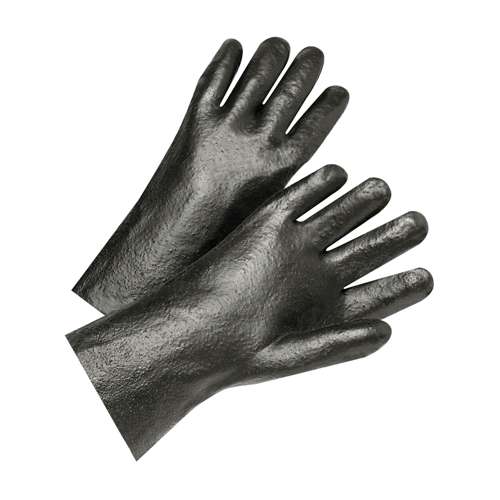 1017R PVC Dipped Glove with Interlock Liner and Semi-Rough Finish  -  10" Length