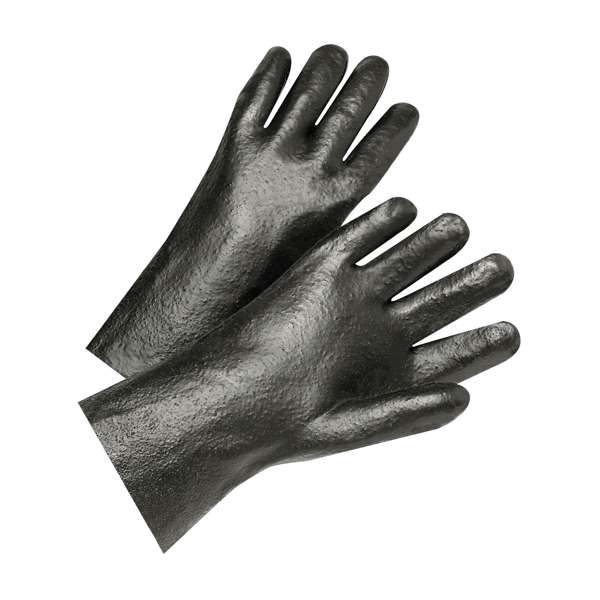 1027R PVC Dipped Glove with Interlock Liner and Semi-Rough Finish  -  12" Length