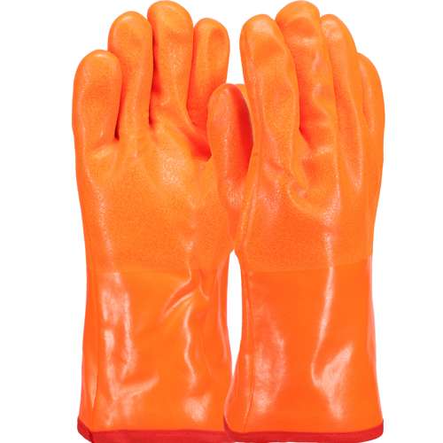 1027ORF PVC Dipped Glove with Insulated Foam Liner and Rough Finish - 12" Length