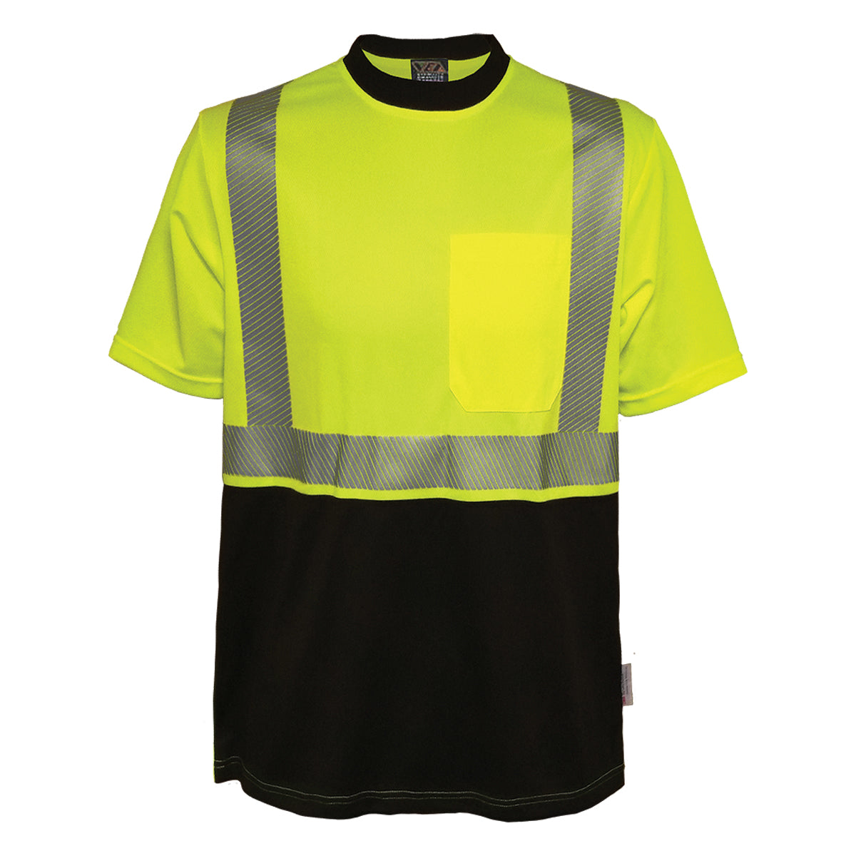 102CT ANSI Type R Class 2 Short Sleeve Moisture Wicking T-Shirt with 3M™ Scotchlite™ Comfort Trim and UPF 35 Sun Protection