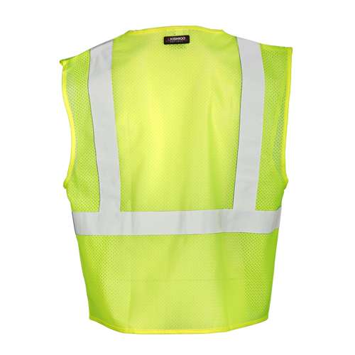 Kishigo 1085 3 Pocket Zipper Mesh Vest - Safety Vest