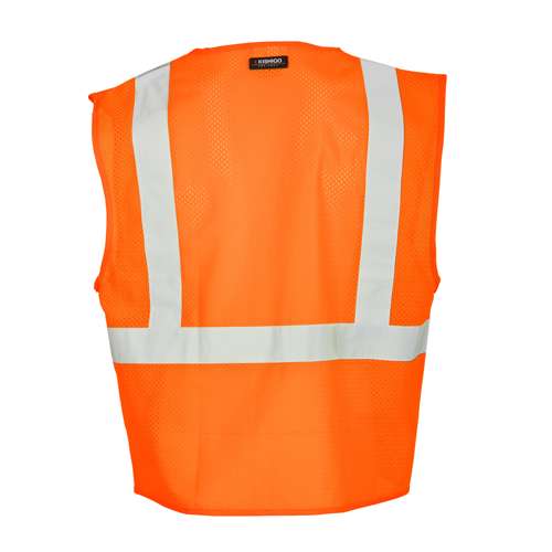 Kishigo 1086 3 Pocket Zipper Mesh Vest - Safety Vest