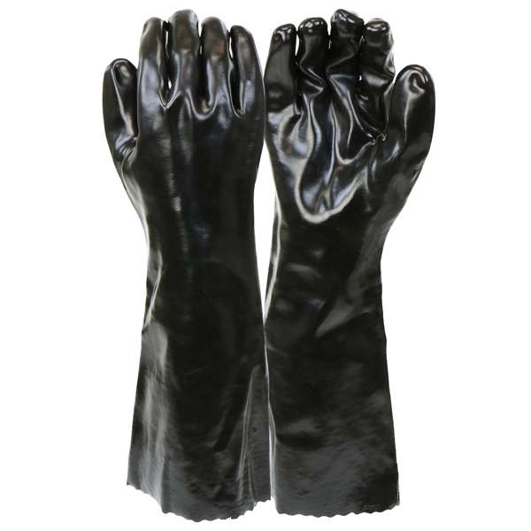 1087 PVC Dipped Glove with Interlock Liner and Smooth Finish - 18" Length