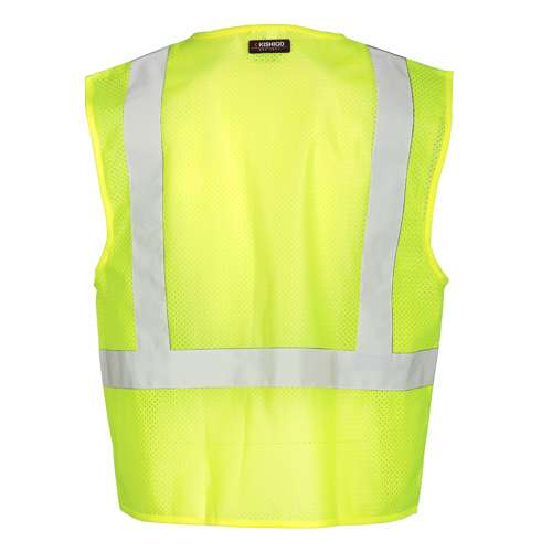 Kishigo 1089 Single Pocket Zipper Mesh Vest - Safety Vest