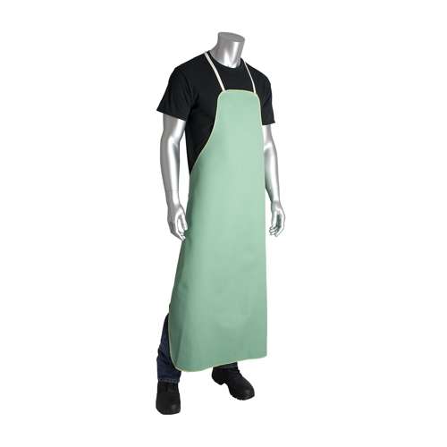 11-GAG-1P FR Green Cotton Sateen Apron