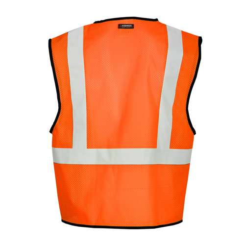 1194 Single Pocket Hook & Loop Mesh Vest - Economy