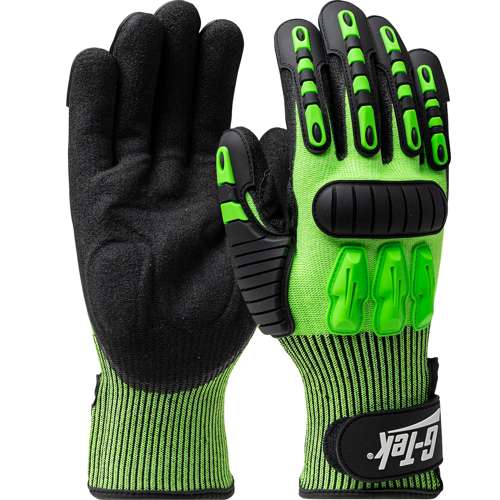 120-5130 Seamless Knit HPPE Blend with Nitrile Grip and TPR Impact Protection