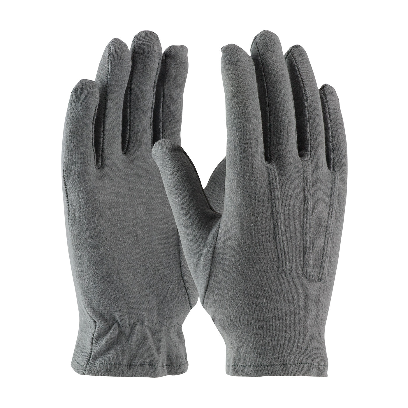 130-100GM 100% Cotton Dress Glove with Raised Stitching on Back - Open Cuff