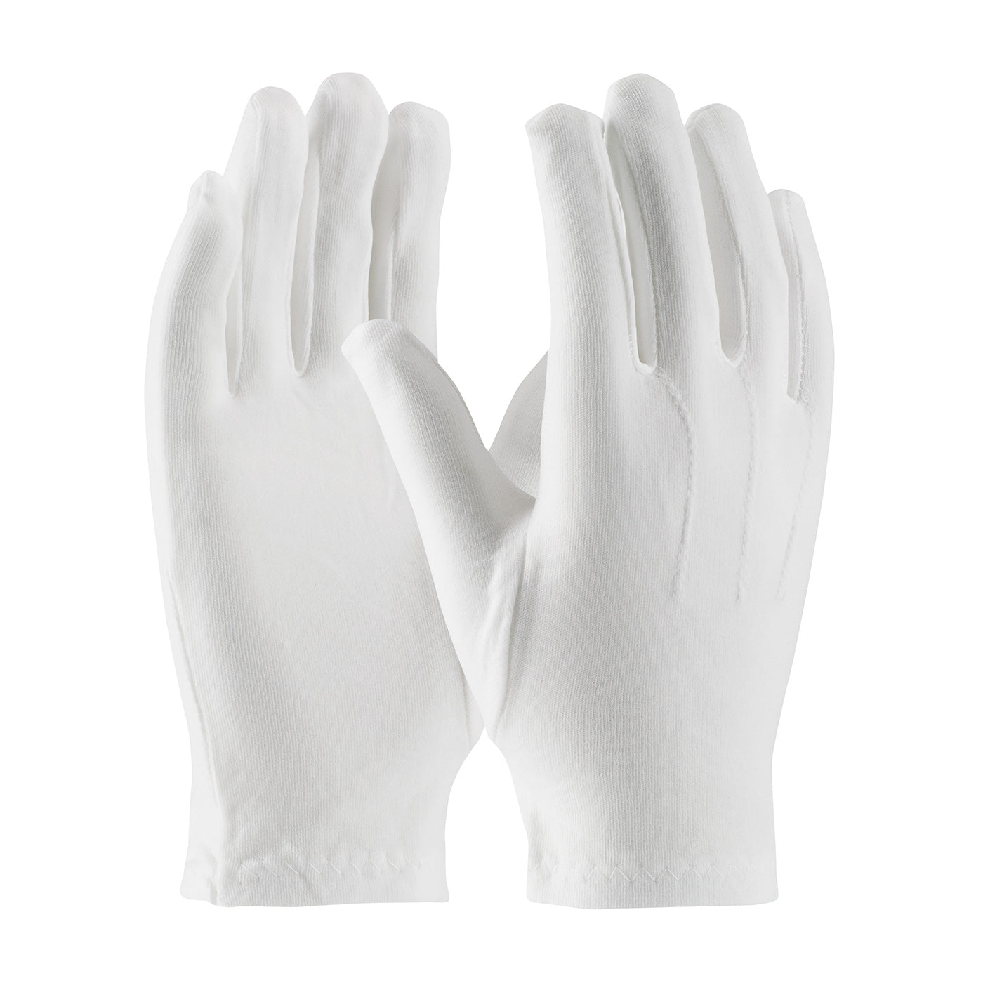 130-600WL 100% Stretch Nylon Dress Glove with Raised Stitching on Back - Open Cuff