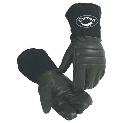 1398 Premium Goat Grain Leather Glove with Polapile™ Insulation - Gauntlet Split Cowhide Cuff