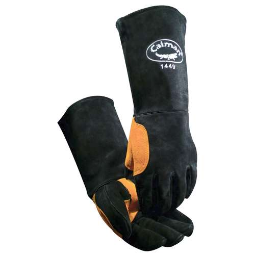 1449 Premium Split Cowhide Leather Welder's Glove with Foam Lining & Aluminized Insulation - 18" Length