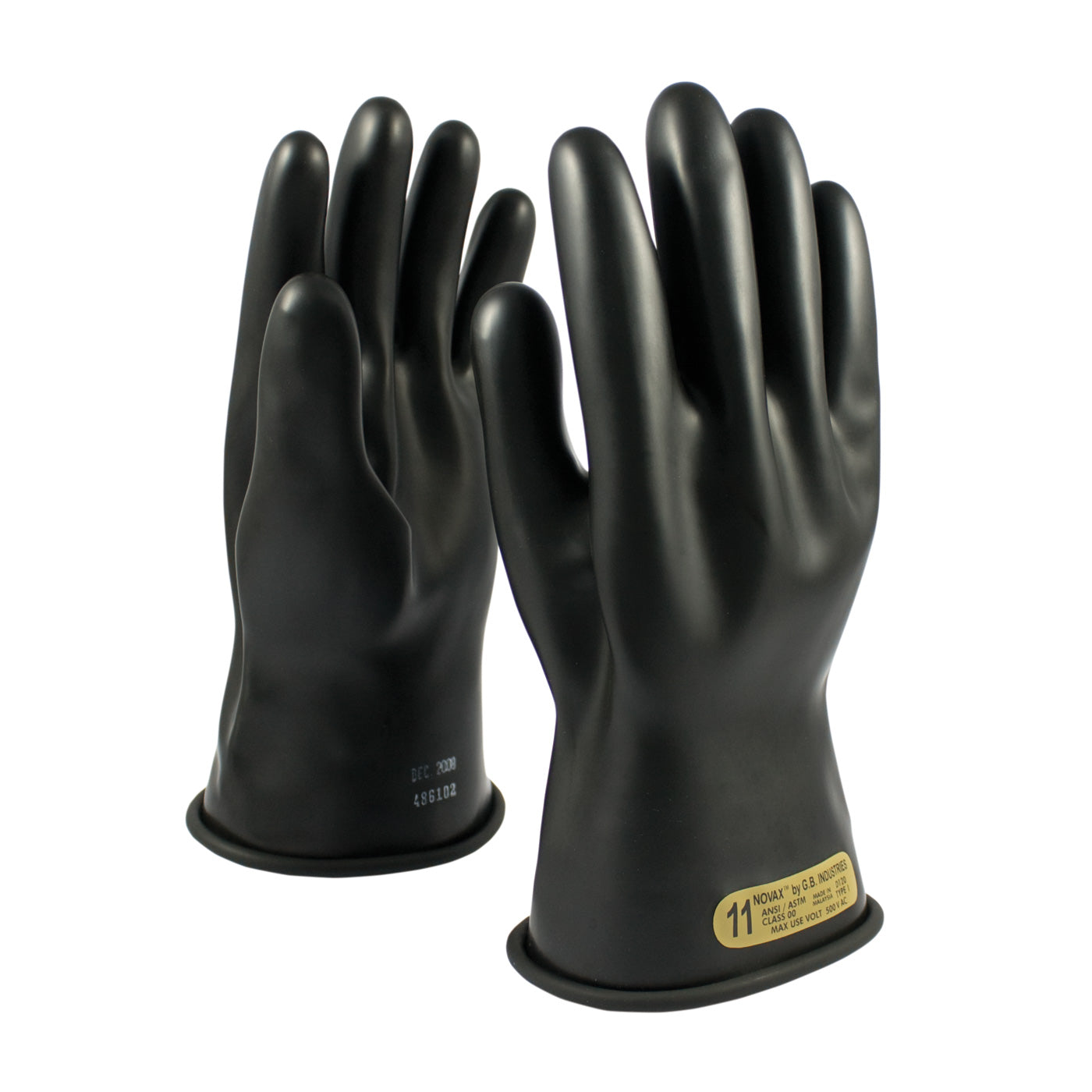 150-00-11 Class 00 Rubber Insulating Glove with Straight Cuff - 11"