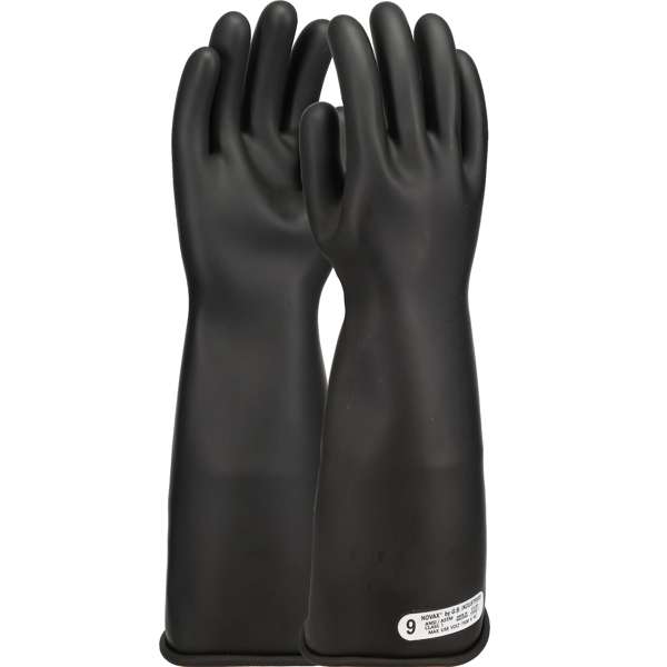 0150-1-16 NOVAX INSULATING GLOVE, CLASS 1, 16 IN., BLK., STRAIGHT CUFF,7