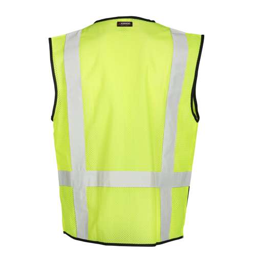 Kishigo 1509 Black Bottom Mesh Vest - Safety Vest