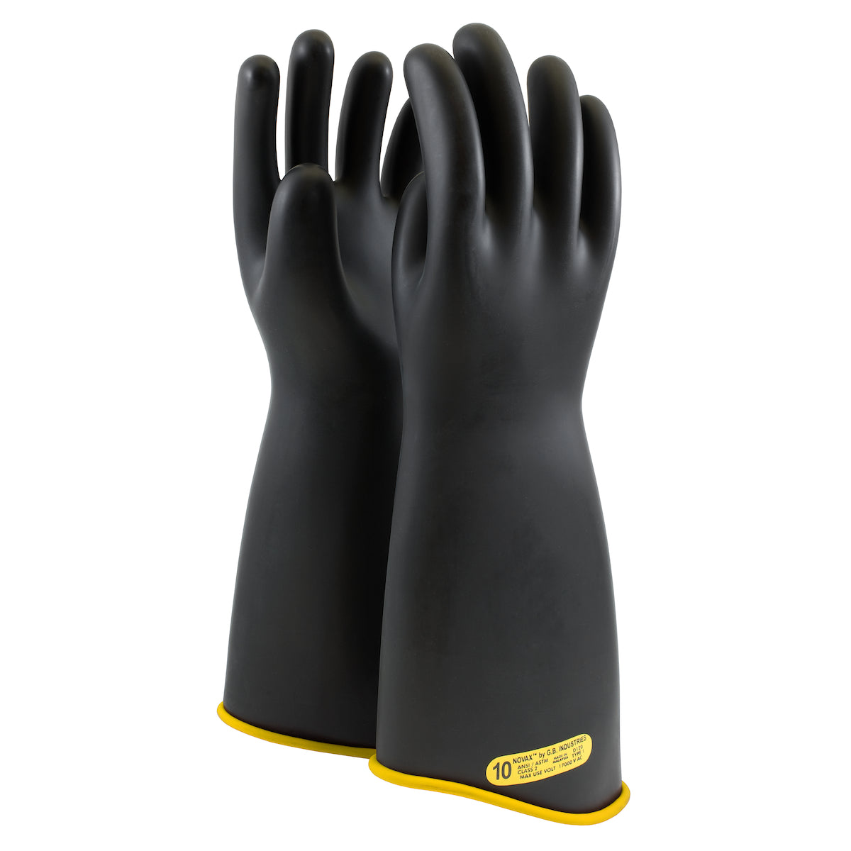 0151-2-18 Class 2 Rubber Insulating Glove with Contour Cuff - 18"