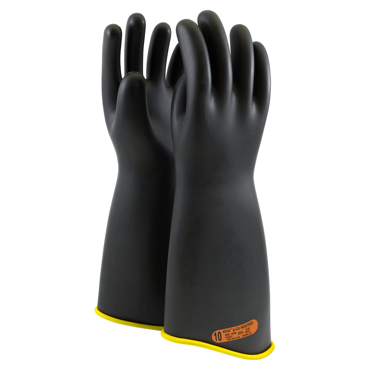 0151-4-18 Class 4 Rubber Insulating Glove with Contour Cuff - 18"