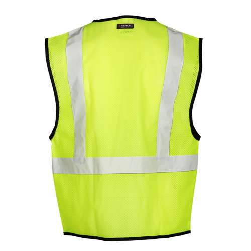 Kishigo 1519 Single Pocket Zipper Mesh Vest - Economy - Safety Vest