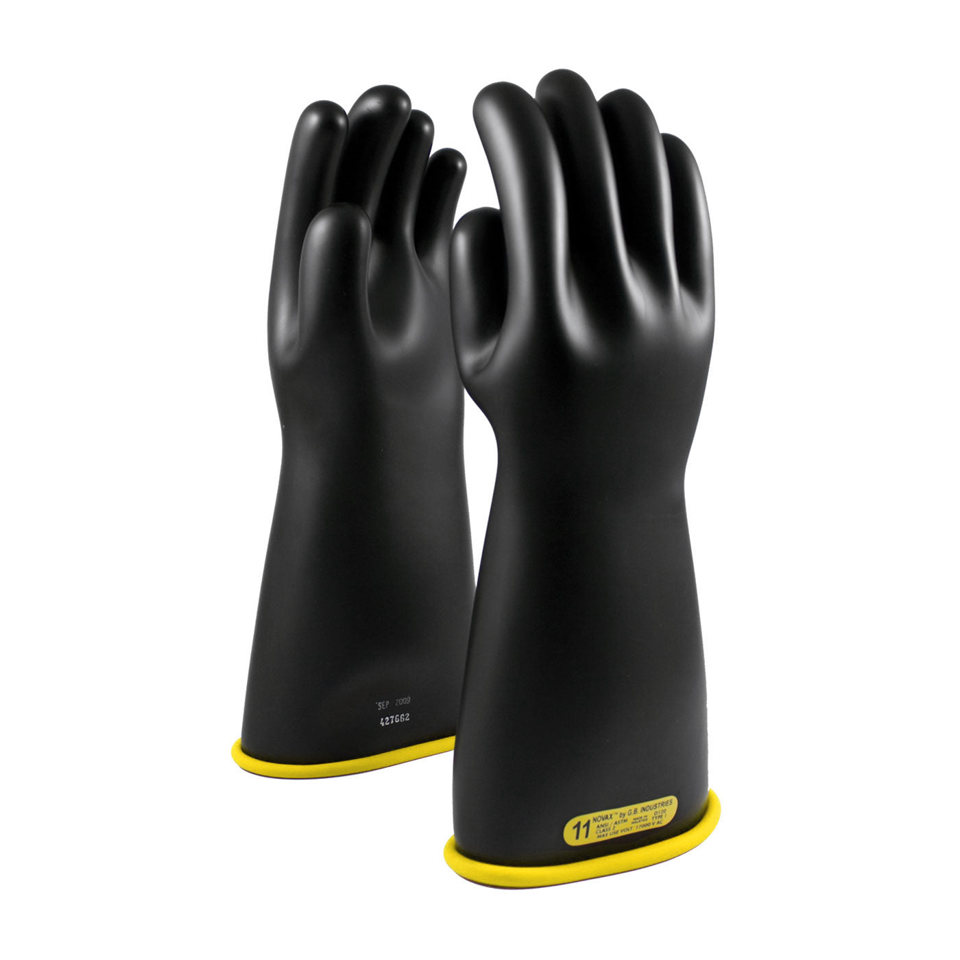 0152-2-16 Class 2 Rubber Insulating Glove with Straight Cuff - 16"