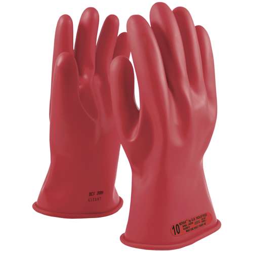 153-0-11 Class 0 Rubber Insulating Glove with Straight Cuff - 11"