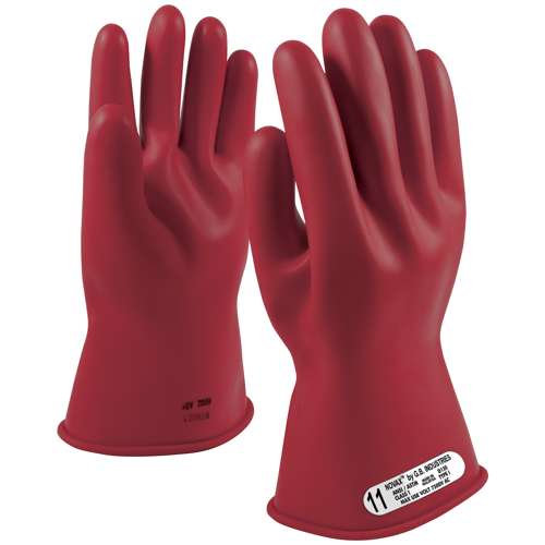 0153-1-14 NOVAX INSULATING GLOVE, CLASS 1, 14 IN., RED, STRAIGHT CUFF