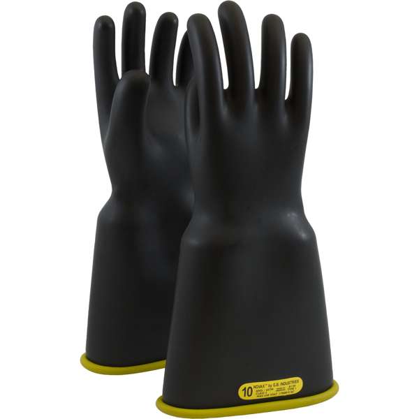 0154-2-16 Class 2 Rubber Insulating Glove with Bell Cuff - 16"
