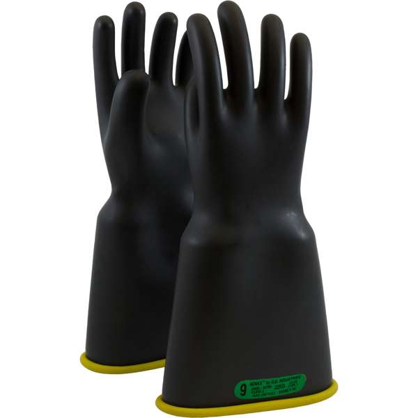 0154-3-16 Class 3 Rubber Insulating Glove with Bell Cuff - 16"