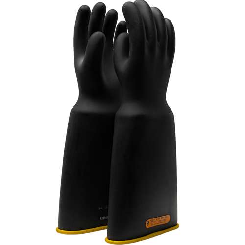 0154-4-18 Class 4 Rubber Insulating Glove with Bell Cuff - 18"