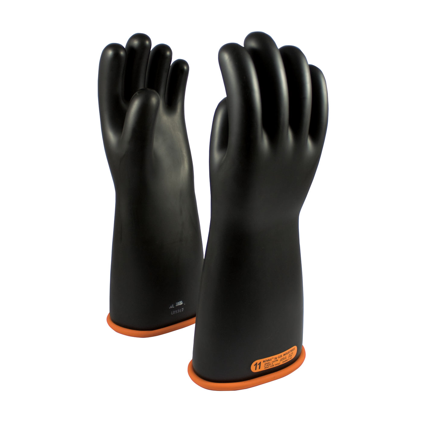 0155-4-16 Class 4 Rubber Insulating Glove with Straight Cuff - 16"