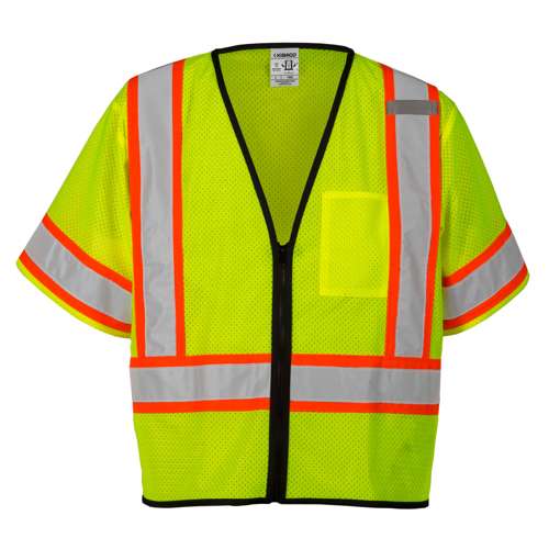 1565 Single Pocket Contrasting Mesh Vest - Economy