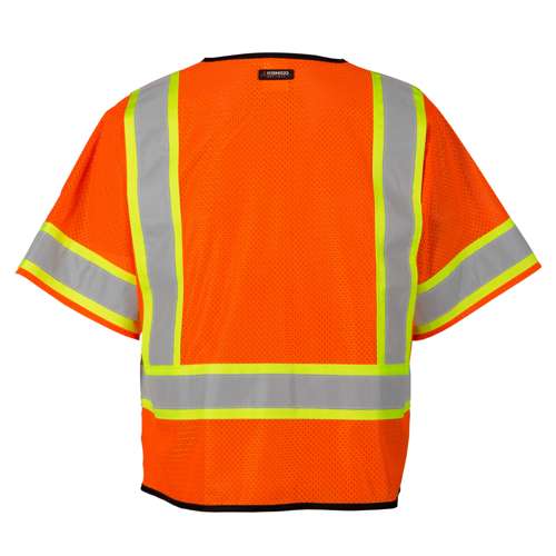 Kishigo 1566 Single Pocket Contrasting Mesh Vest - Economy - Safety Vest