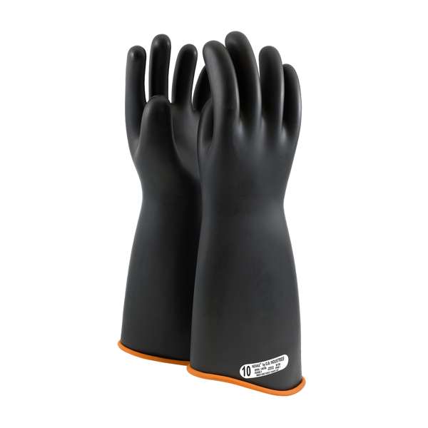 0158-1-18 Class 1 Rubber Insulating Glove with Contour Cuff - 18"