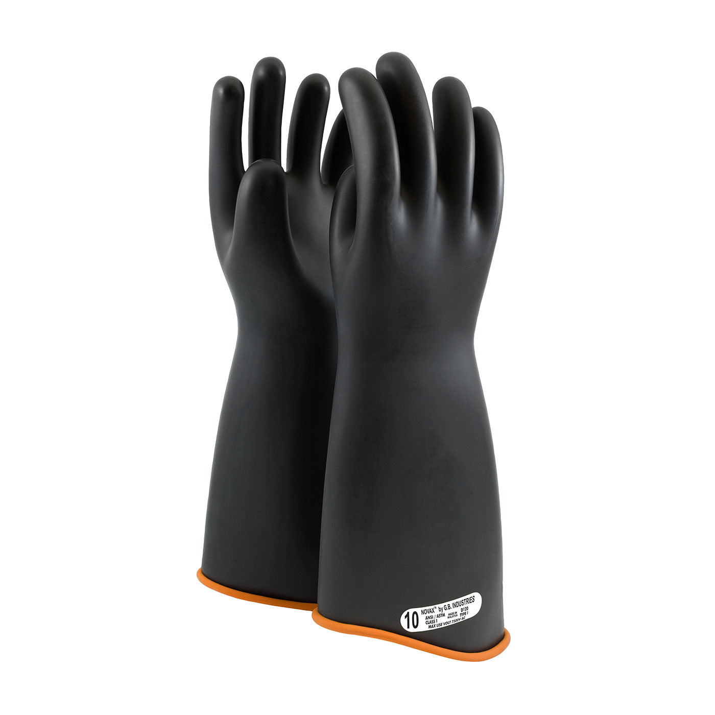0158-1-18 Class 1 Rubber Insulating Glove with Contour Cuff - 18"
