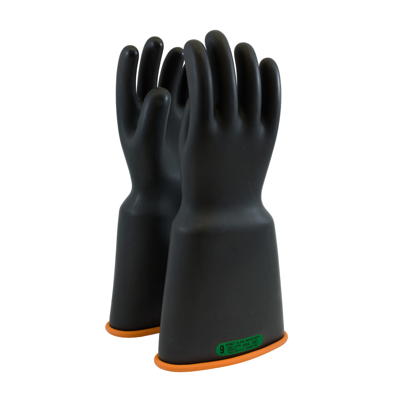 0159-3-16 Class 3 Rubber Insulating Glove with Bell Cuff - 16"