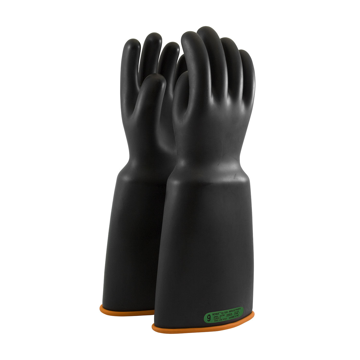 0159-3-18 Class 3 Rubber Insulating Glove with Bell Cuff - 18"