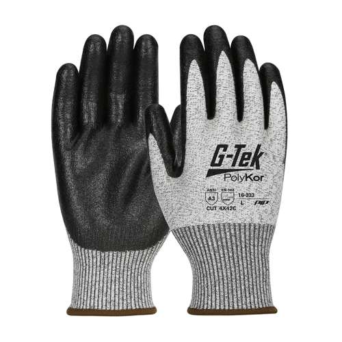 16-333 Seamless Knit PolyKor® Blended Glove with Nitrile Coated MicroSurface Grip on Palm & Fingers